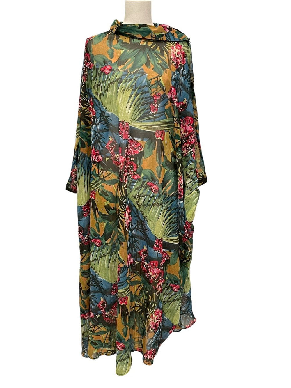 BURU palm canyon kaftan rainforest Size:M/L NWT